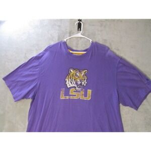 LSU Tigers Reebok Heisman Collection Purple Graphic T-Shirt Mens 2XL